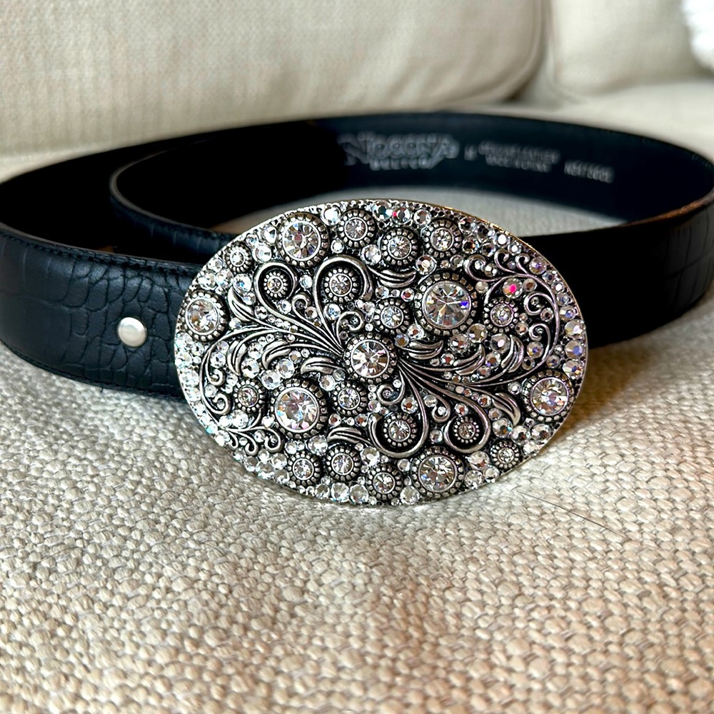 Rhinestone belt by Nocona